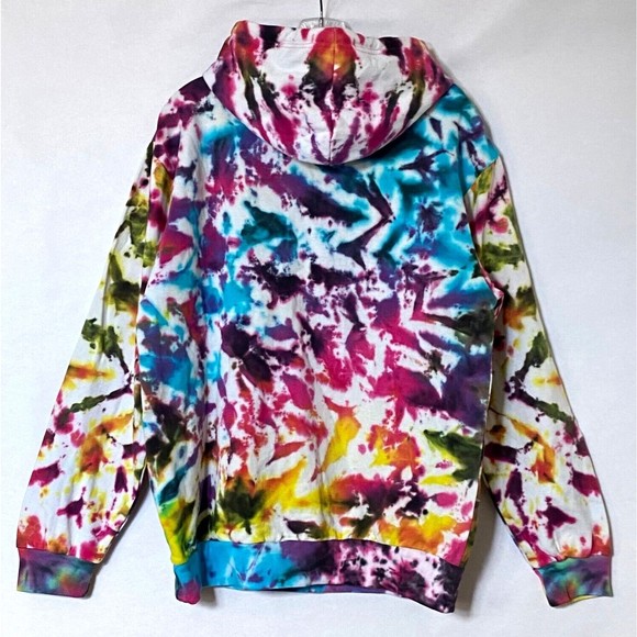 Pink Floyd Hoodie Mens Size Medium Multicolor Tie Dye Dark Side of the Moon NWT - Picture 4 of 14